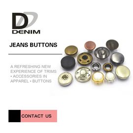 Fancy Shiny Gold Metal Clothing Buttons With Customized Engraved Logo